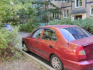 2003 Hyundai Accent ТагАЗ II, красный, 325000 рублей, вид 4