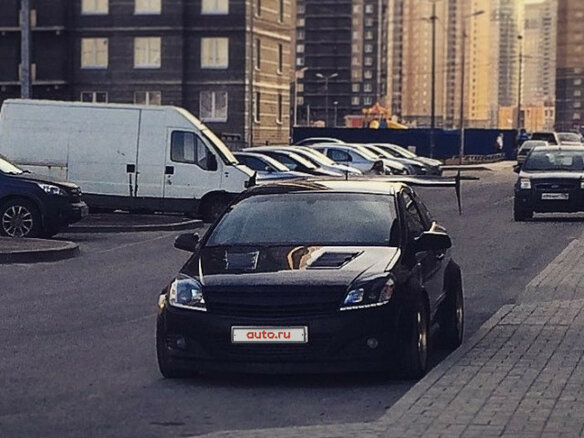 2007 Opel Astra GTC H Рестайлинг, чёрный - вид 1