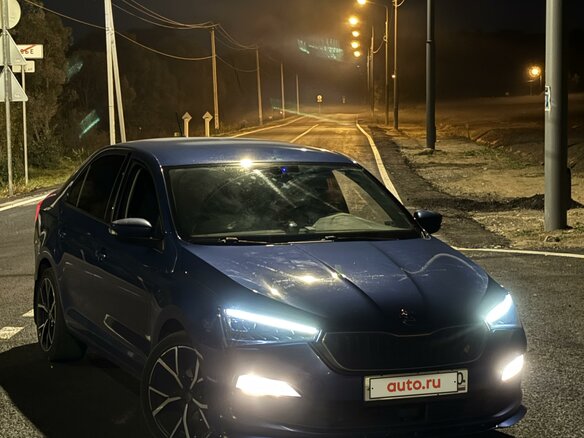 2021 Skoda Rapid II, синий, 1900000 рублей - вид 3