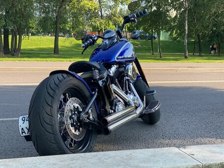 2008 Harley-Davidson Cross Bones, синий, 1150000 рублей, вид 5