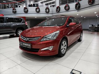 2014 Hyundai Solaris I Рестайлинг, красный, 1200000 рублей, вид 1