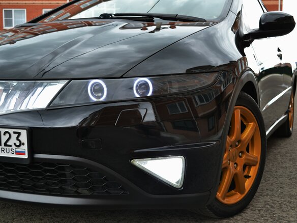 2008 Honda Civic VIII, чёрный - вид 9