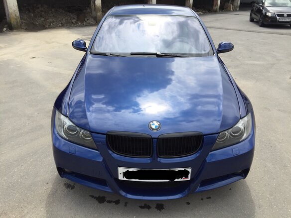 2008 BMW 3 серии 335i xDrive V (E90/E91/E92/E93), синий - вид 1