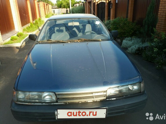1987 Mazda 626 III (GD), синий - вид 1