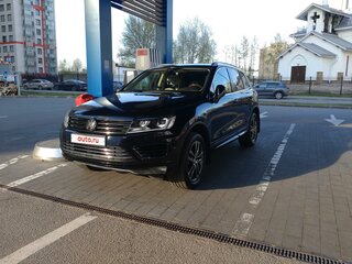 2018 Volkswagen Touareg II Рестайлинг, синий, 2600000 рублей, вид 4