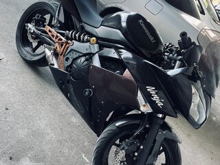 2011 Kawasaki ER-4F (Ninja 400R), чёрный, 380000 рублей, вид 4