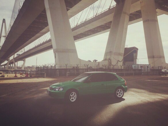 1998 Honda Civic VI, зелёный
