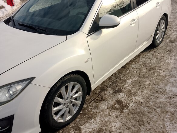 2010 Mazda 6 II (GH) Рестайлинг, белый, 1150000 рублей - вид 7