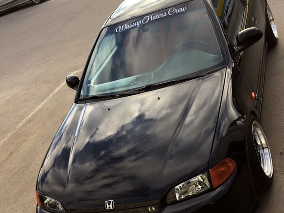 1992 Honda Civic V, чёрный - вид 3