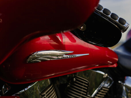 2004 Honda VTX 1300, красный, 800000 рублей, вид 2