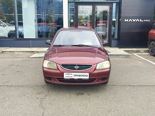 2007 Hyundai Accent ТагАЗ II, красный, 359000 рублей, вид 2