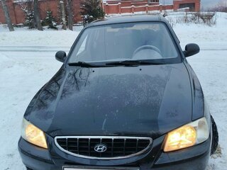 2008 Hyundai Accent ТагАЗ II, чёрный, 500000 рублей, вид 4