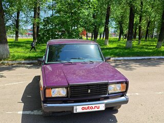2002 Lada (ВАЗ) 2107, пурпурный, 150000 рублей, вид 2
