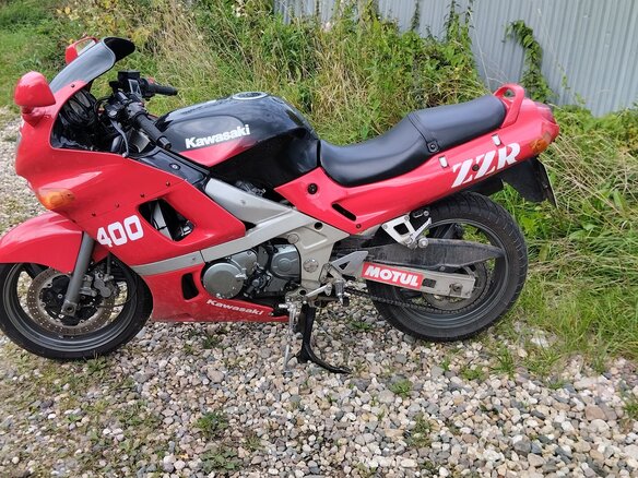 2000 Kawasaki ZZR 400, красный, 170000 рублей - вид 6