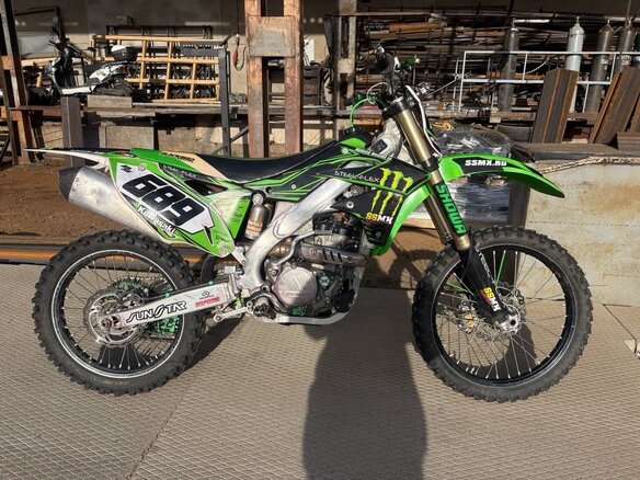 2016 Kawasaki KX 250, зелёный, 333000 рублей