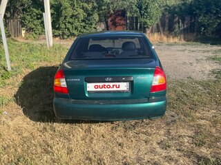 2001 Hyundai Accent ТагАЗ II, зелёный, 320000 рублей, вид 4