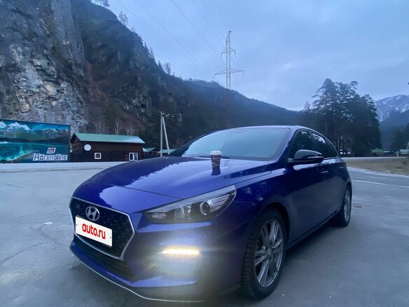 2019 Hyundai i30 N Line III Рестайлинг, синий, 1800000 рублей