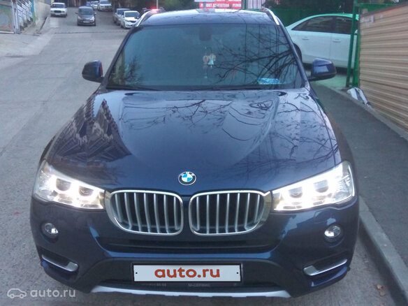 2016 BMW X3 20d xDrive II (F25) Рестайлинг, синий - вид 1