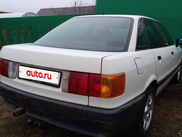 1987 Audi 80 IV (B3), белый, 157000 рублей - вид 1