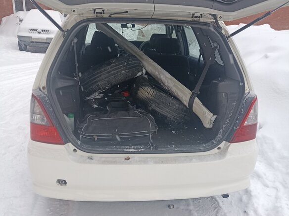 2003 Honda Odyssey II Рестайлинг, белый, 460000 рублей