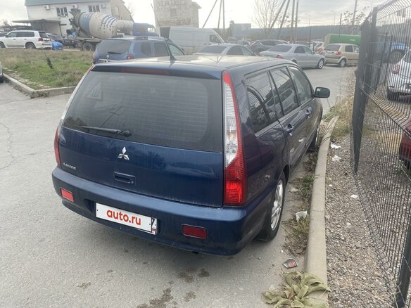 2007 Mitsubishi Lancer IX Рестайлинг, синий - вид 3