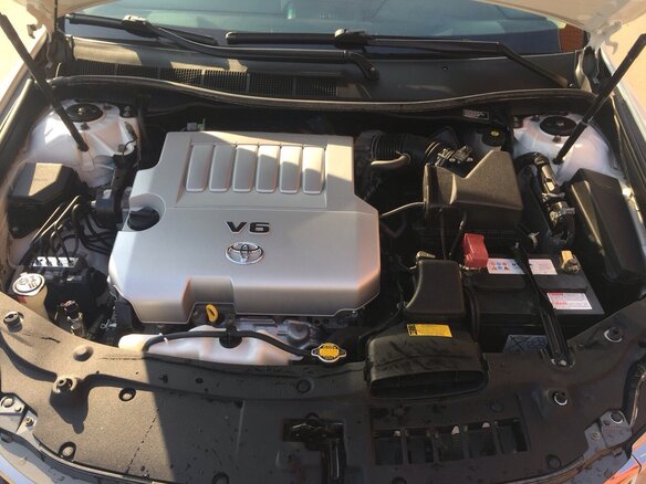 2015 Toyota Camry VII (XV50) Рестайлинг, белый - вид 6