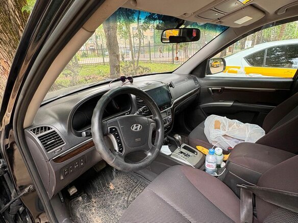 2012 Hyundai Santa Fe II Рестайлинг, чёрный, 1050000 рублей - вид 8