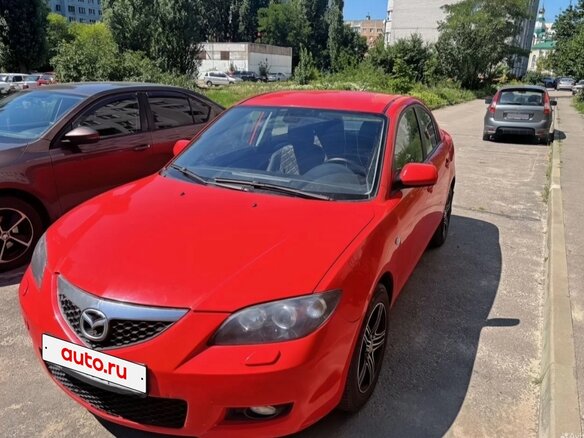2007 Mazda 3 I (BK) Рестайлинг, красный, 570000 рублей