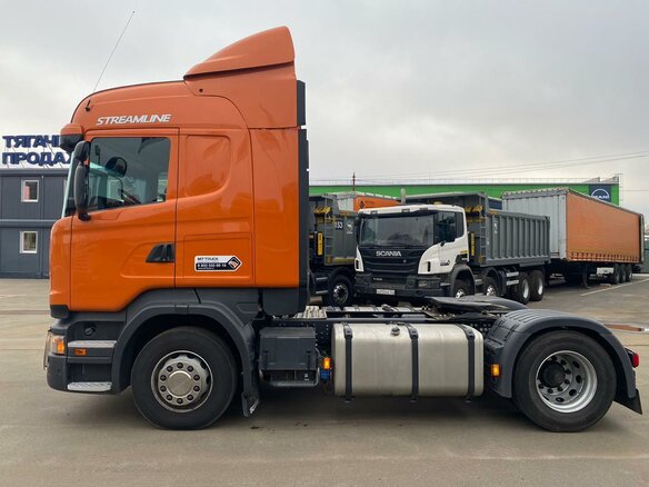 2018 Scania R-Series, оранжевый - вид 3