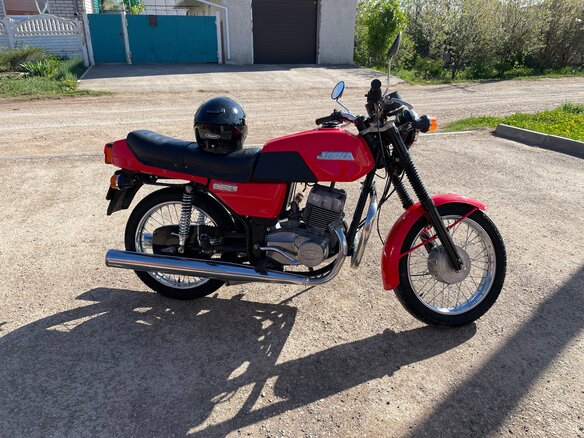 1989 Jawa 350/638, красный, 300000 рублей - вид 6