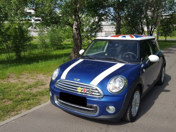 2012 Mini Hatch Cooper II (R56) Рестайлинг, синий - вид 1