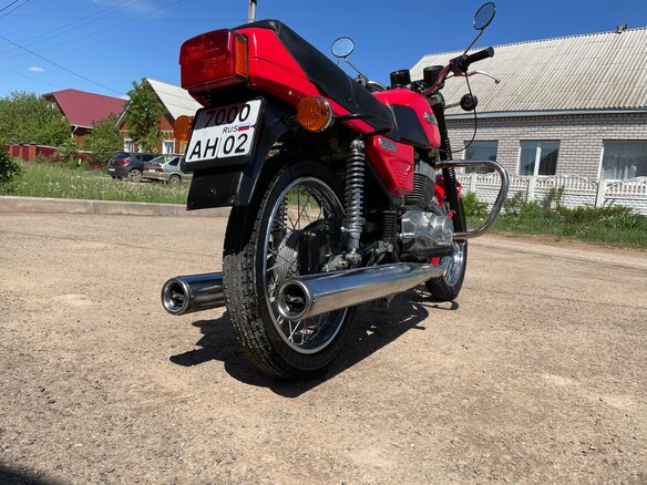 1989 Jawa 350/638, красный, 300000 рублей - вид 5