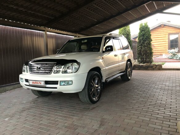 2007 Lexus LX 470 II Рестайлинг, белый, 2400000 рублей - вид 1