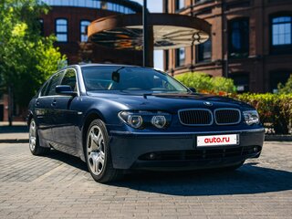 2002 BMW 7 серии Long 745Li IV (E65/E66), синий, 1200000 рублей, вид 4