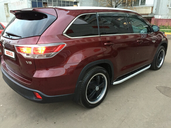 2014 Toyota Highlander III (XU50), пурпурный - вид 2