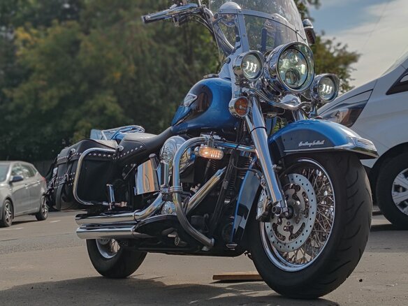 2011 Harley-Davidson Heritage, синий, 1100000 рублей - вид 12