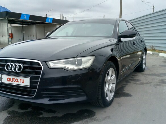 2011 Audi A6 IV (C7), чёрный, 1435000 рублей - вид 1