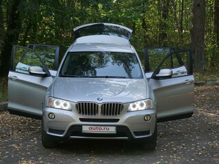2013 BMW X3 30d xDrive II (F25), серебристый, 2841000 рублей, вид 3