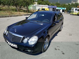 2008 Mercedes-Benz E-Класс 220 III (W211, S211) Рестайлинг, чёрный, 1300000 рублей, вид 1