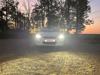 2011 Hyundai Accent IV, белый, 600000 рублей, вид 3