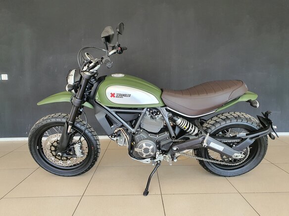 2016 Ducati Scrambler 800, зелёный - вид 12