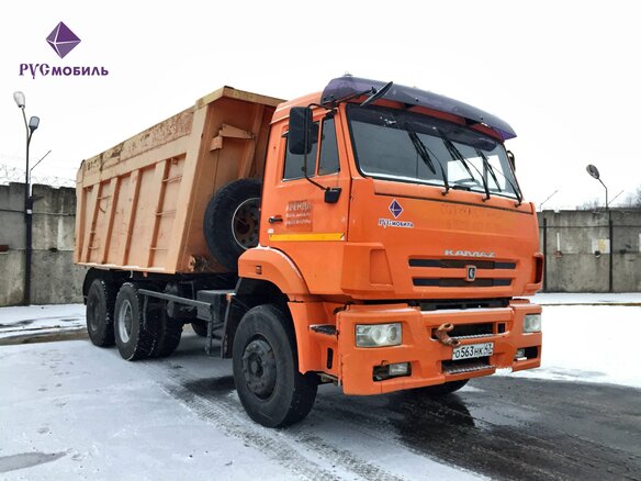 2013 КамАЗ 6520, оранжевый - вид 2