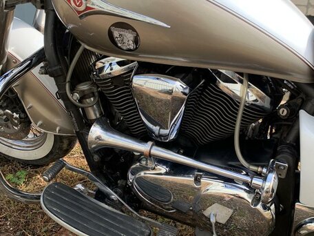 2008 Kawasaki VN900 Vulcan, белый, 651000 рублей, вид 4
