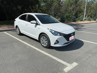 2021 Hyundai Solaris II Рестайлинг, белый, 1490000 рублей, вид 3