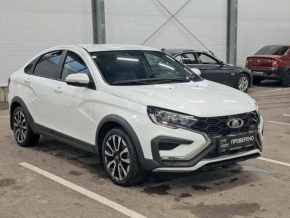 2023 Lada (ВАЗ) Vesta Cross I Рестайлинг (NG), белый - вид 2