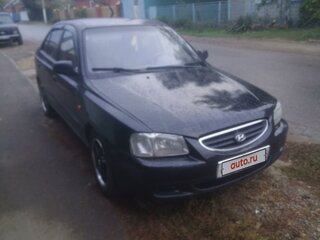 2008 Hyundai Accent ТагАЗ II, чёрный, 250000 рублей, вид 1