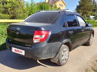 2012 Lada (ВАЗ) Granta I, чёрный, 200000 рублей, вид 4