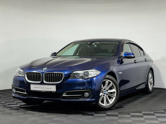 2015 BMW 5 серии 520i VI (F10/F11/F07) Рестайлинг, синий