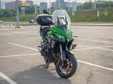 2019 Kawasaki Versys 1000, зелёный, 1350000 рублей, вид 3