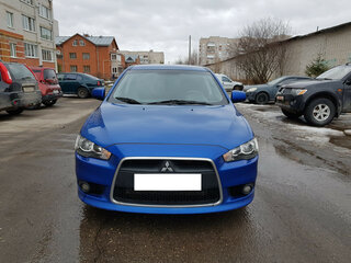 2012 Mitsubishi Lancer X Рестайлинг, синий, 715000 рублей, вид 2